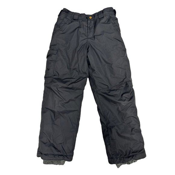 White Sierra Other - White‎ Sierra Youth Size M Snow Pants Lined Black Cargo Pocket